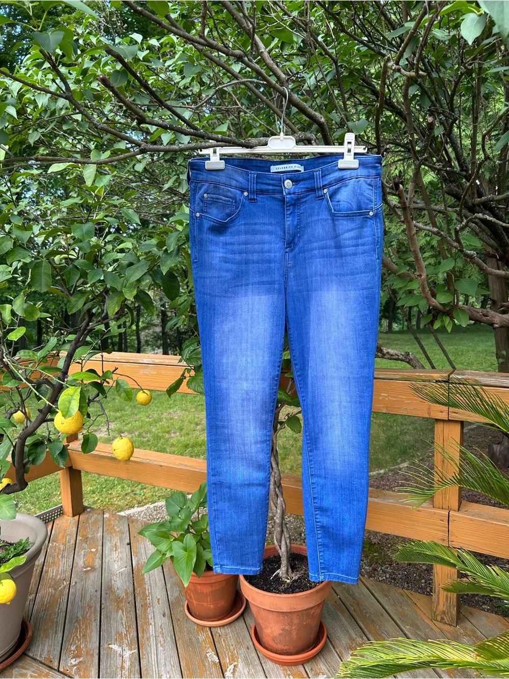 Celebrity Pink Women’s Blue Skinny High-Rise Jeans